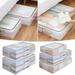Hxoliqit Collapsible Underbed Storage Bag Foldable Organise Containers Handles See Through Reinforced Steel Frame Sturdy St Comforter Storage Bag For Clothes Storage Bag Organizer