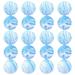 HOMEMAXS 20pcs Creative Pet Ball Interesting EVA Puppy Toy Ball Bouncy Ball Funny Cat Playing Toy for Outdoor Indoor (Blue)