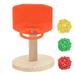 Bird Toy 1 Set Bird Shooting Toy Training Educating Basketball Stand (Random Color)