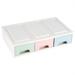 Colorful Desktop Storage Box with Drawers Jewelry Holder Cabinets Decor C #