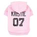 Personalized Dog Clothes Custom Name Number Hoodie Warm Boy/Girl Sweater XS-5XL