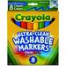 Crayola 8 Ct Broad Line Washable Markers Assorted Colors 656820