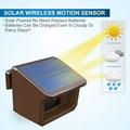 Driveway Sensor- Extra Solar Wireless Outdoor Weatherproof Motion Sensor/Detector for HTZSAFE Alarms-1/2 Mile Wireless Transmission Range-Up to 70FT Sensor Range 3 Adjustable Sensitivities