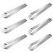 6Pcs Stainless Steel Fish Bone Tweezers Feather Removal Tweezers (Silver)