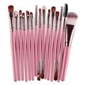 Professional 15 Pcs Cosmetic Makeup Brush Women Foundation Eyeshadow Eyeliner Lip Brand Makeup Pincel Maquiagem Eye Brushes Set