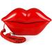 Red Mouth Telephone Wired Novelty Cute Sexy Lip Phone Real Corded Lip Shaped Landline Phone Desk Corded Phone