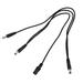 3 Ways Daisy Chain Multi-interface Connecting 1 to 3 Cable Splitter Cord for Guitar Effects Power Supply Adapter OD05 (Black)
