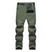 Amtdh Men s Sweatpants Clearance Outdoor Sports Cycling Climbing Pants Solid Color Slim Fit Stretch Straight Pants for Men Breathable Casual Comfy Trousers Mens Chino Pants Army Green XXXL