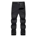 Amtdh Men s Sweatpants Clearance Outdoor Sports Cycling Climbing Pants Solid Color Slim Fit Stretch Straight Pants for Men Breathable Casual Comfy Trousers Mens Chino Pants Black XXXL