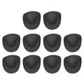 piaybook Bottle Sleeve 10Pcs Mini Cowboy Hat Plastic Mini Western Hat Cute Doll Hat Party Hats For Pretend Play Dollhouse Decoration Bottle Cover for Party Decorations Black