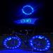 NOGIS LED Bike Wheel Lights - Bright Bicycle Spoke Lights Safety Waterproof Bike Tire Lights Decoration Fun Glow Lights for Kids Boys Girls Adults Night Riding Batteries Included (Blue)