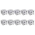 HOMEMAXS 10Pcs Cube Dice Balloons Foil Balloons Casino Theme Party Decor Game Prop Supplies