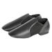 ALL PRIDE Black Leather Jazz Shoes for Toddler/Unisex-Child Slip-on Dance Shoes