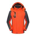 snowsong Jackets For Men Fleece Jacket Men Womens Ski Jacket Warm Winter Snow Coat Mountain Windbreaker Hooded Raincoat Jacket Mens Winter Coats Orange L