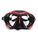 Menâ€™s Womenâ€™s Anti-fog Diving Snorkeling Goggles Two-window Scuba Diving Swim Goggles Swimming Tempered Glass Lens Flexible Silicone Skirt PC Frame Adults