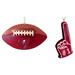 The Memory Company Tampa Bay Buccaneers Football & Foam Finger Ornament Two-Pack