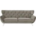 pop Sofa Caldara ¦ grau ¦ Maße (cm): B: 225 H: 94 T: 95 Polstermöbel > Sofas > 3-Sitzer - Höffner