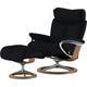 Stressless Relaxsessel mit Hocker Leder Magic S ¦ schwarz ¦ Maße (cm): B: 78 H: 111 T: 76 Polstermöbel > Sessel > Ledersessel - Höffner