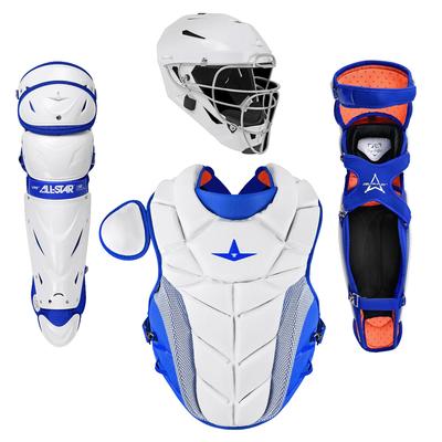 All Star PHX Paige Halstead Fastpitch Softball Catching Kit White/Royal