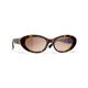 Chanel Woman Sunglass Oval Sunglasses CH5515 - Frame color: Dark Havana, Lens color: Brown