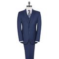 Blue Pick and Pick Tailored Fit Ivy League Suit Jacket 40S Blue