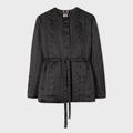 Paul Smith Women's Midnight Blue 'Shadow Stripe' Quilted Jacket