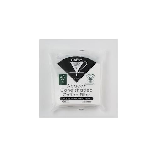 CAFEC Filterpapier Abaca+ Cup 4, 100 Stück