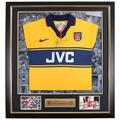 Dennis Bergkamp Framed Signed 97-99 Away Shirt, Multicolor