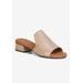 Wide Width Women's Bizzy Sandal by Ros Hommerson in Nude Tumbled Leather (Size 9 1/2 W)