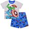 Preschool Gray/Blue Captain America Graphic T-Shirt & Shorts Set