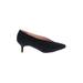 J.Crew Heels: Pumps Kitten Heel Work Black Print Shoes - Women's Size 5 - Pointed Toe