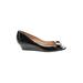 Kate Spade New York Wedges: Black Print Shoes - Women's Size 9 - Almond Toe