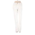 FRAME Denim Jeans - Low Rise: Ivory Bottoms - Women's Size 26 - Light Wash