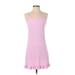 Posh Peanut Casual Dress - Mini: Pink Dresses - Women's Size Small