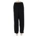 BCBGeneration Dress Pants - High Rise Straight Leg Joggers: Black Bottoms - Women's Size Large