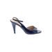 Kate Spade New York Heels: Blue Print Shoes - Women's Size 9 1/2 - Open Toe