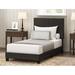 Latitude Run® Thionville Low Profile Standard Bed Upholstered/Faux leather in Black | Twin | Wayfair E082F4280E0B44EDAD97FE5D25DE5E8D