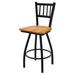 Red Barrel Studio® Nicolai 25" Swivel Bar Stool Wood/Metal in Blue/Black | Bar Stool (36" Seat Height) | Wayfair 76A15797C17D451F874B43C77ABD9DF2