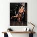Latitude Run® Weightlifting Woman Gym Portrait III - Weightlifting Metal Wall Art Prints in Black/Brown | 20 H x 12 W x 1 D in | Wayfair