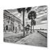 Winston Porter Black & White Florida Sunshines State I - Unframed Print on Metal in Black/White | 12 H x 20 W x 1 D in | Wayfair