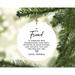 The Holiday Aisle® No Pattern Holiday Shaped Ornament Ceramic/Porcelain in Black/White | 0.1 H x 2.8 W x 2.8 D in | Wayfair