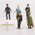 Figurines d'action de dessin animé les aventures de Tintin jouets en PVC Milou Dupont cadeaux