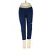 Nike Active Pants - Mid/Reg Rise Skinny Leg Cropped: Blue Activewear - Women's Size Small