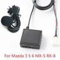 Nuova automobile AUX Audio cavo adattatore Bluetooth Mic per Mazda 3 5 6 RX-8 Stereo Radio Bluetooth