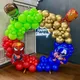 Superhero SpiderMan Hulk Iron Man Latex Balloon Boy Children's Birthday Party Avengers Theme