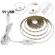 5V USB LED Strip With Hand Sweep Sensor/Touch Dimmer/ON OFF Switch 1M 5M Light Tape Decoration