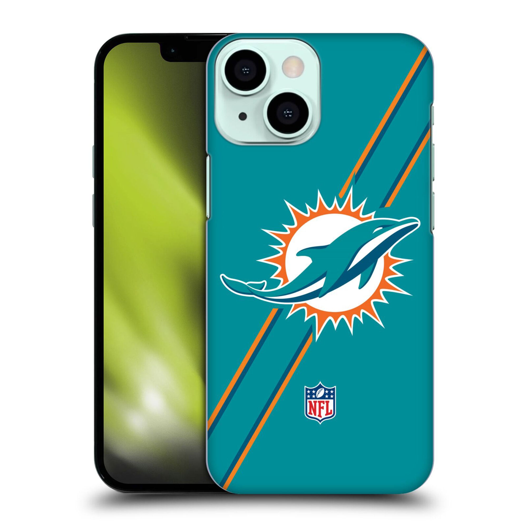 Coque Miami Dolphins rigide avec logo à rayures - iPhone - Fanatics FR