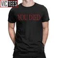 You Died Dark Souls Tshirt Men Praise The Sun Bloodborne Game Vintage Pure Cotton Round Neck T Shirt