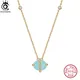 Gioielli ORSA 100% autentico ciondolo acquamarina naturale collana in argento Sterling 925 gioielli