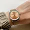 Orologio Merkur Orologio con quadrante salmone Orologi eleganti casual vintage Orologio meccanico a
